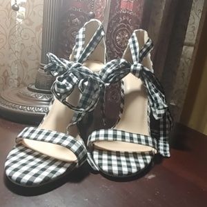 Forever 21 tie up heels